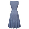 Blue Sleeveless Vintage Dress