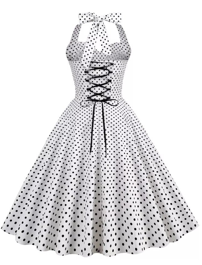 White Sexy Pin Up Vintage Dress