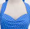 Blue Vintage Sexy Pin Up Dress