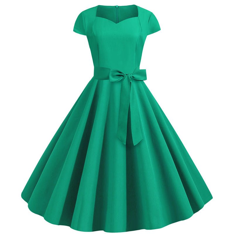 Vintage Sexy Pin Up Dress Green