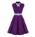 Vintage Sexy Purple Shirt Dress