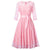 Vintage Pink Long Sleeve Evening Dress