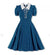 Blue High Waisted Vintage Dress