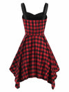 Checked High Waisted Vintage Dress
