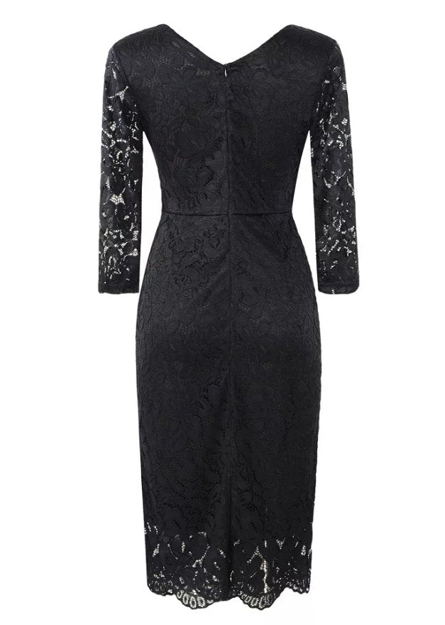 Black Tailored Vintage Dress