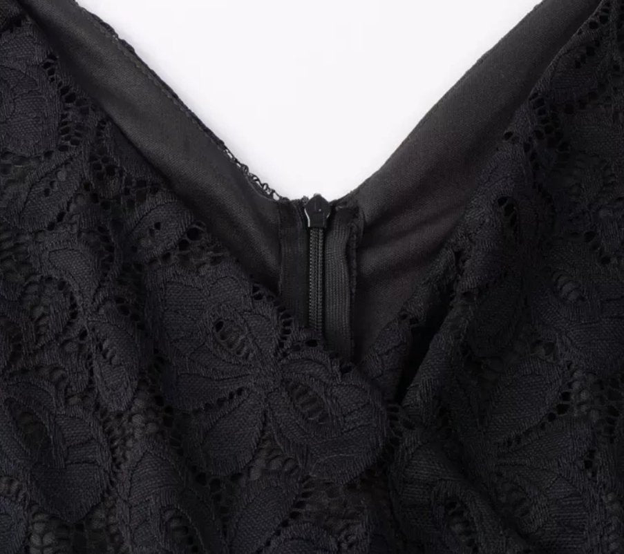 Black Tailored Vintage Dress