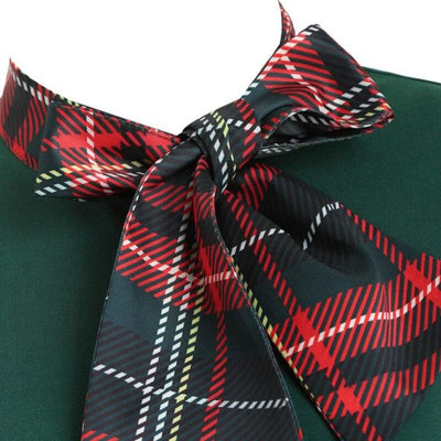 Green Tartan Vintage Dress