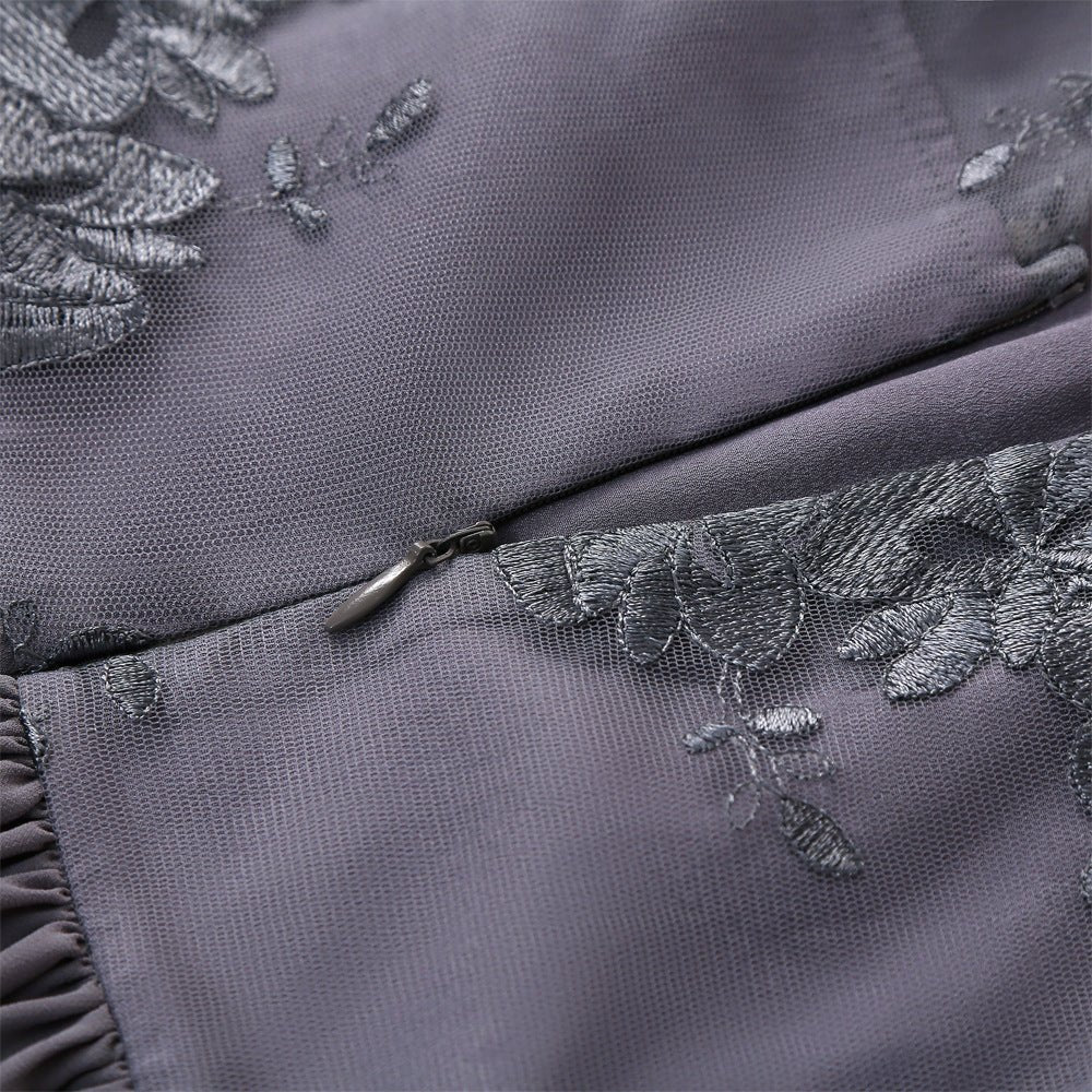 Trendy Vintage Dress Gray