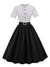 Trendy vintage kjole sort