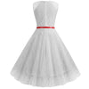 Vintage Trapeze Dress White