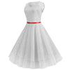 Vintage Trapeze Dress White