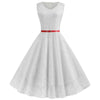 Vintage Trapeze Dress White