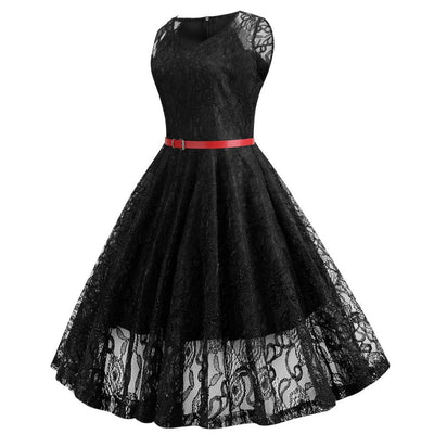 Vintage Trapeze Dress Black