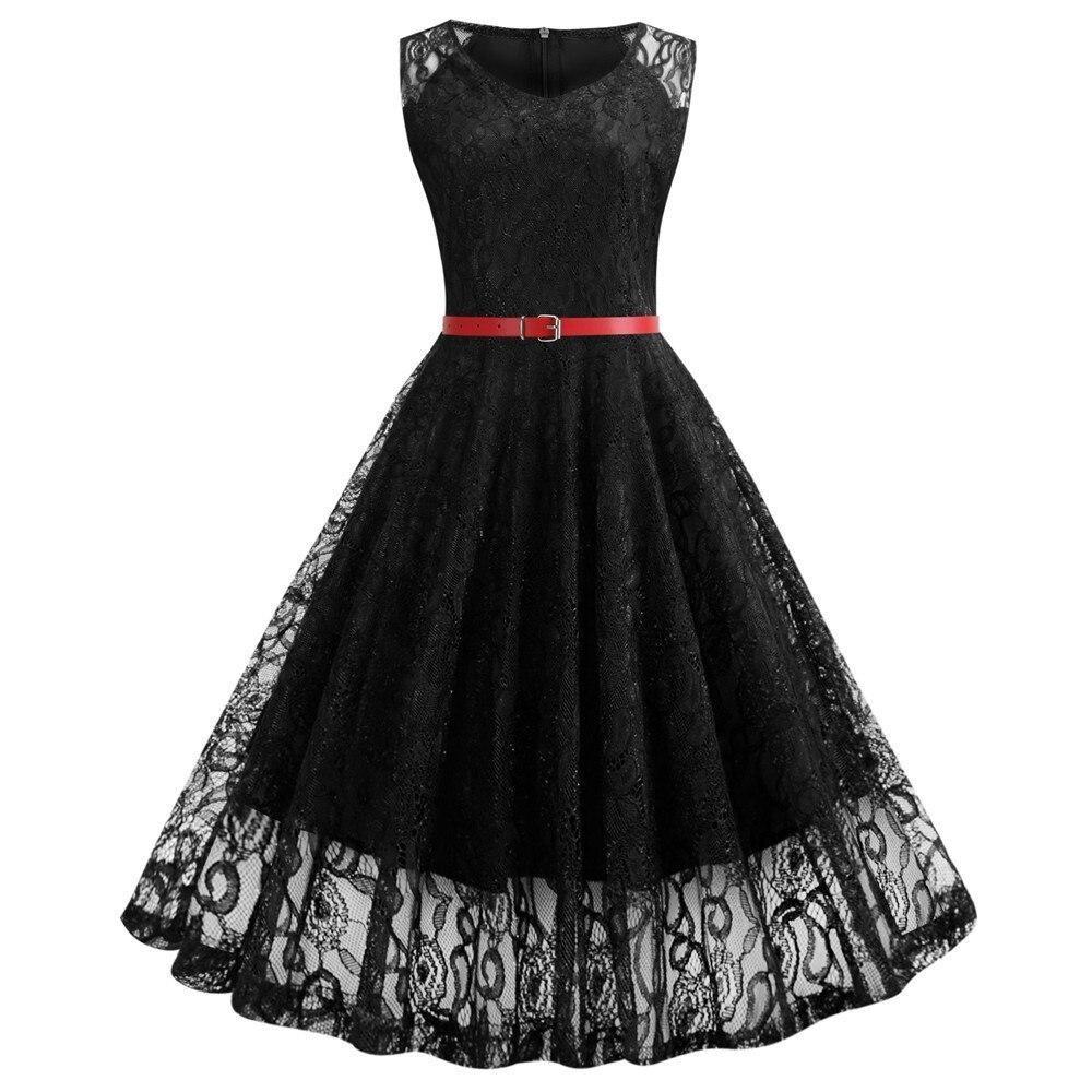 Vintage Trapeze Dress Black