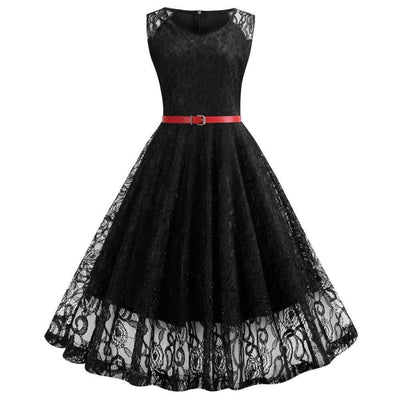 Vintage Trapeze Dress Black