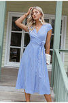 Blue Gingham Vintage Dress