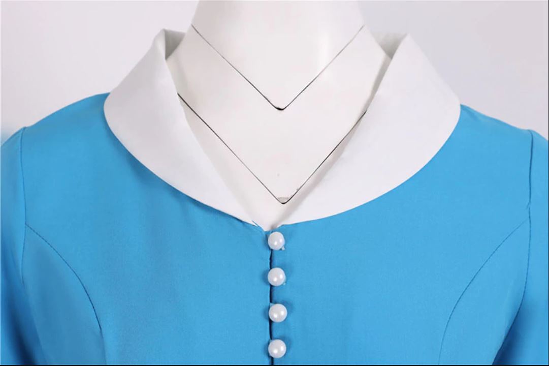 Vintage 50s Dress Sky Blue