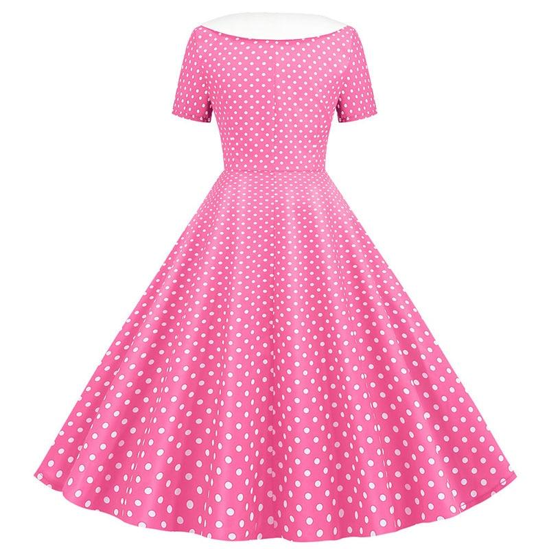 Pink 50s Swing Dress