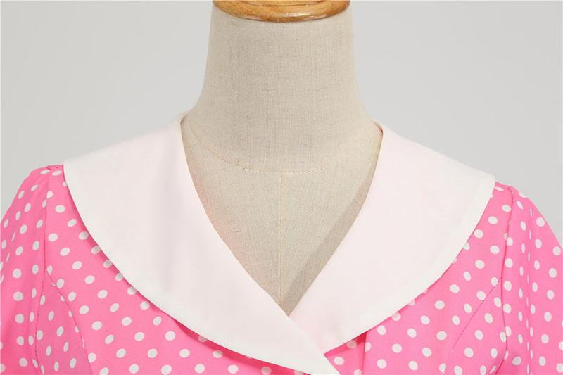 Pink 50s Swing Dress