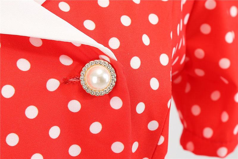 Red And White 50s Dress