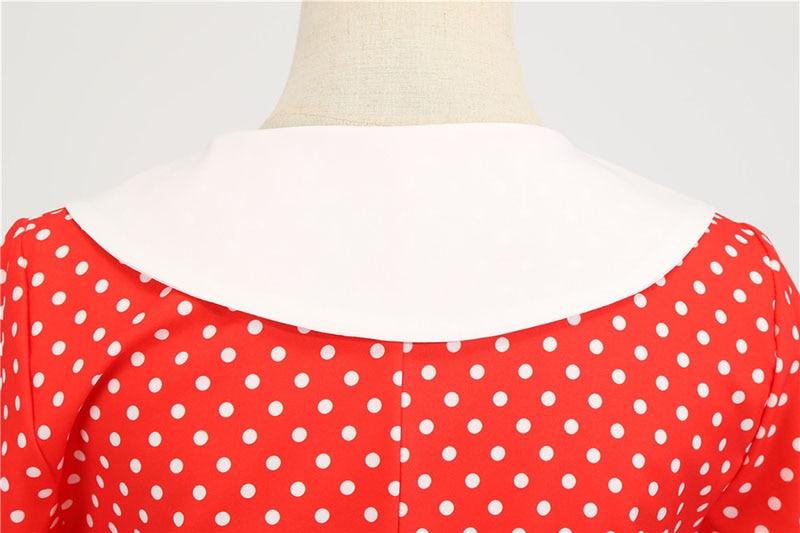 Red And White 50s Dress