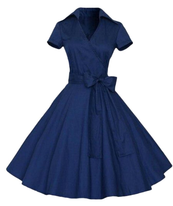 Vintage 50s Dress Blue