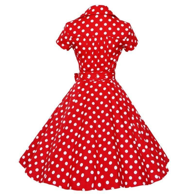 Red 50s Vintage Dress