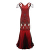 Vintage 1920s Charleston Dress Red