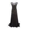 Vintage 1920s Flapper Dress Black