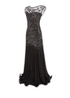 Vintage 1920s Flapper Dress Black