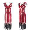 Vintage 1920s Gatsby Dress Red