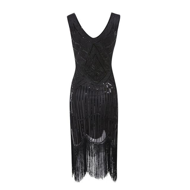 Black Vintage 20s Dress