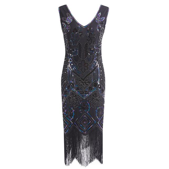 Vintage 1920s Paris Dress Black