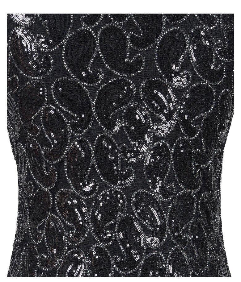 Sexy Black 1920s Vintage Dress