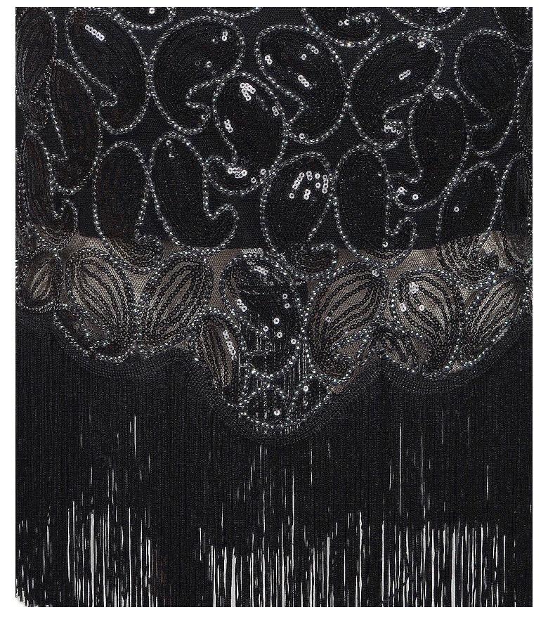 Sexy Black 1920s Vintage Dress