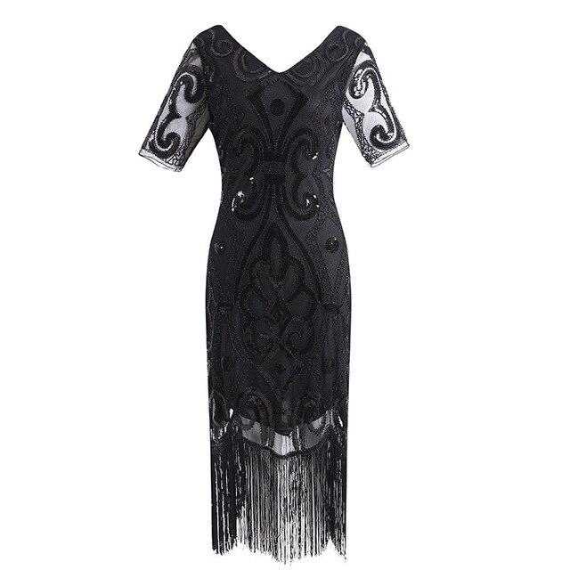 Black Lace 20s Dress