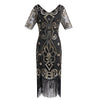 1920s Dress Gold Lace