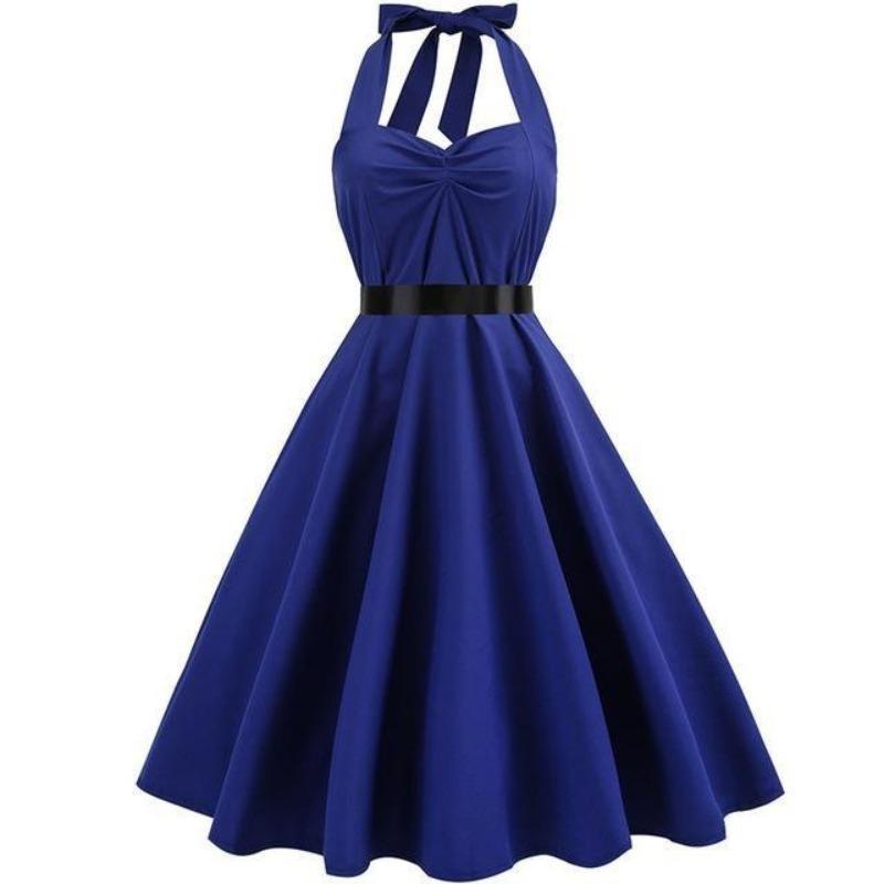 Navy Vintage Dress