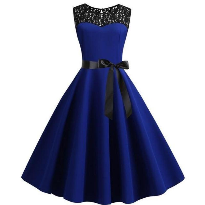 Blue Lace Vintage Dress Vintage Dresses Dresses Vintage