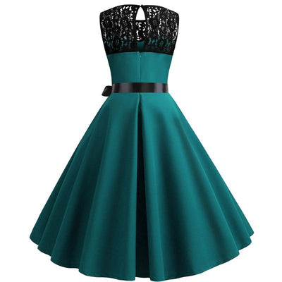 Vintage Lace Dress Green