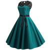 Vintage Lace Dress Green