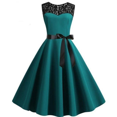 Vintage Lace Dress Green
