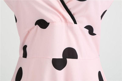 V-Neck 50s Dress