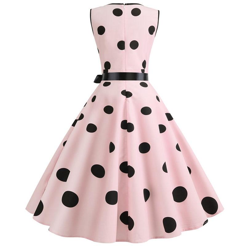 V-Neck 50s Dress