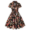 Plus Size Vintage 60&#39;er Pinup sort kjole