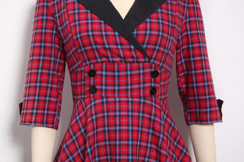 Red Winter Vintage Dress