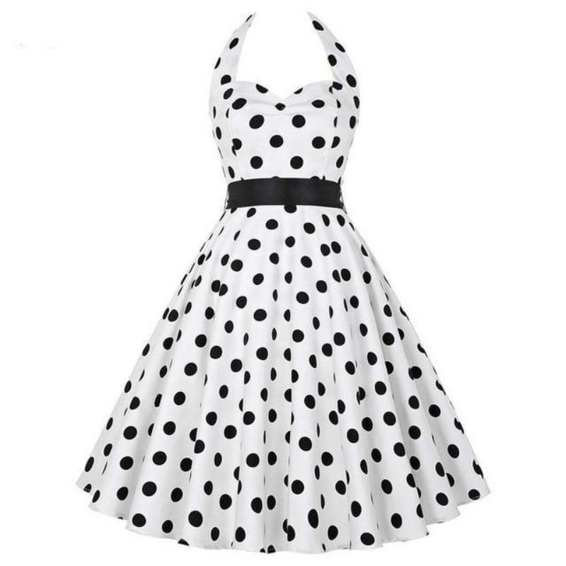 Black And White Vintage Dress