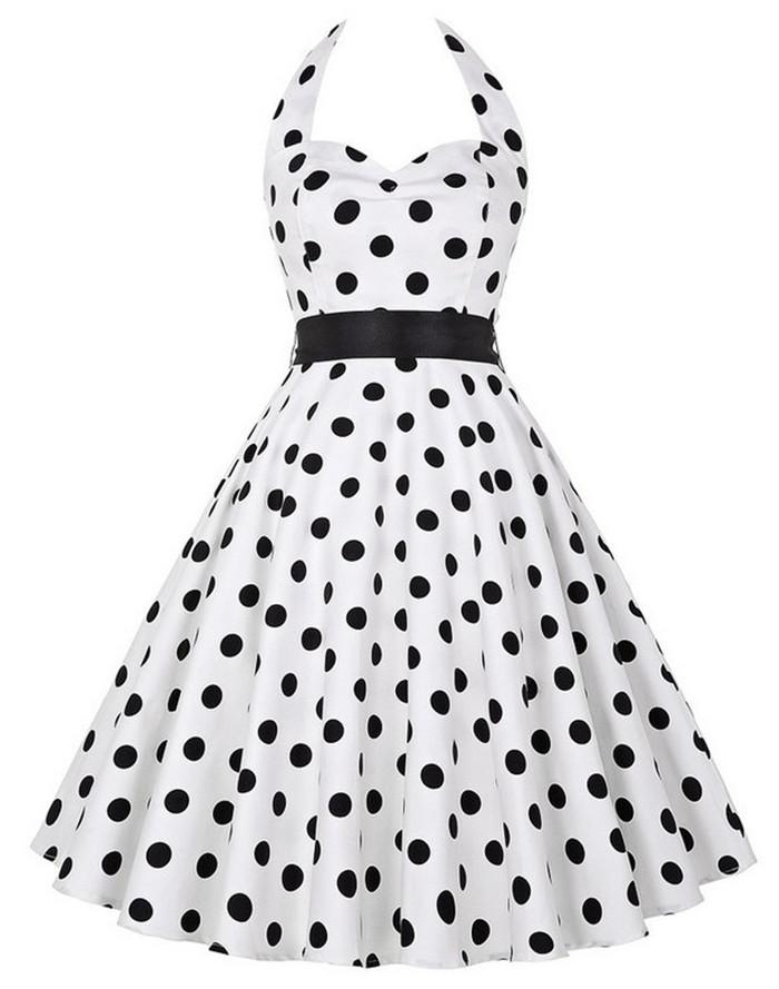Black And White Vintage Dress
