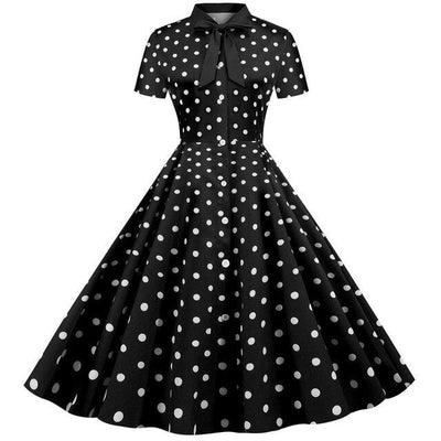 Black Retro Vintage Dress