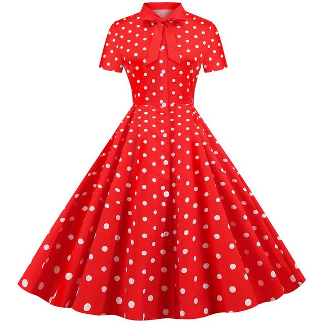 Red Retro Vintage Dress